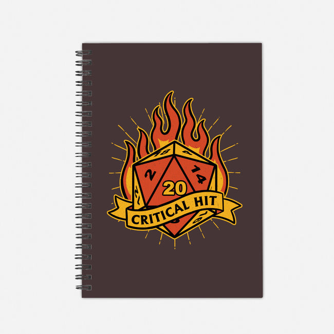 RPG Fire Dice Tattoo-None-Dot Grid-Notebook-Studio Mootant