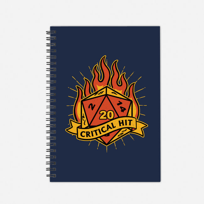 RPG Fire Dice Tattoo-None-Dot Grid-Notebook-Studio Mootant