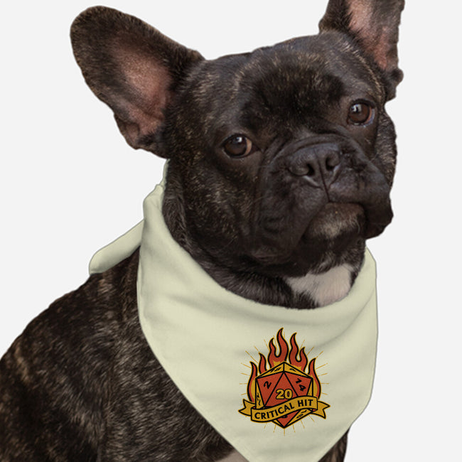 RPG Fire Dice Tattoo-Dog-Bandana-Pet Collar-Studio Mootant