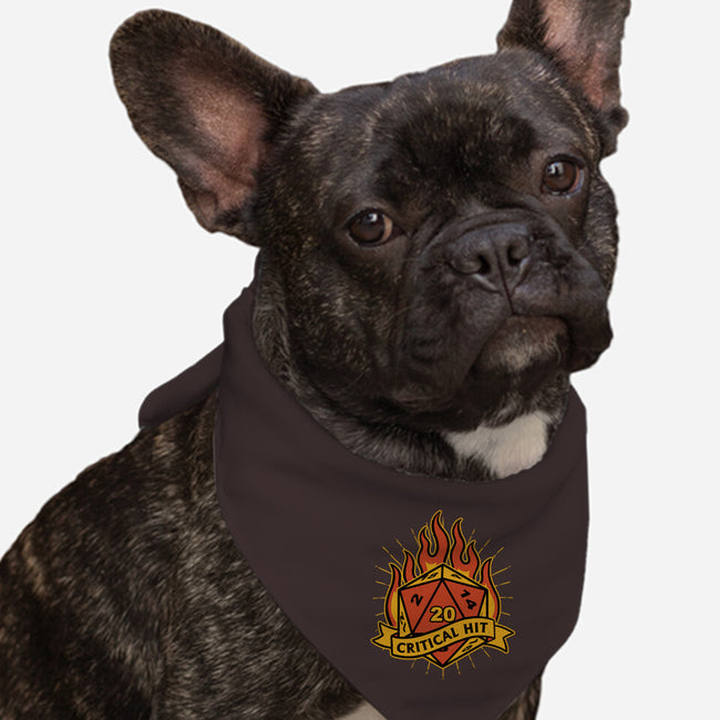 RPG Fire Dice Tattoo-Dog-Bandana-Pet Collar-Studio Mootant