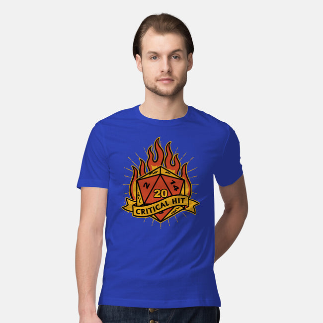 RPG Fire Dice Tattoo-Mens-Premium-Tee-Studio Mootant