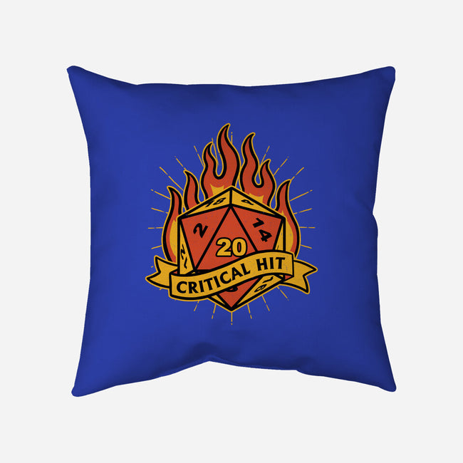 RPG Fire Dice Tattoo-None-Non-Removable Cover w Insert-Throw Pillow-Studio Mootant