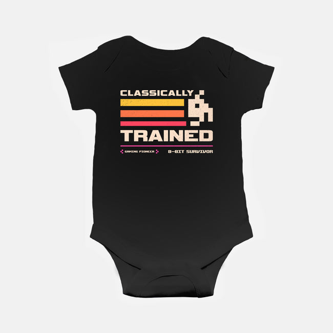 Classically Trained For Retro Gamers-Baby-Basic-Onesie-sachpica