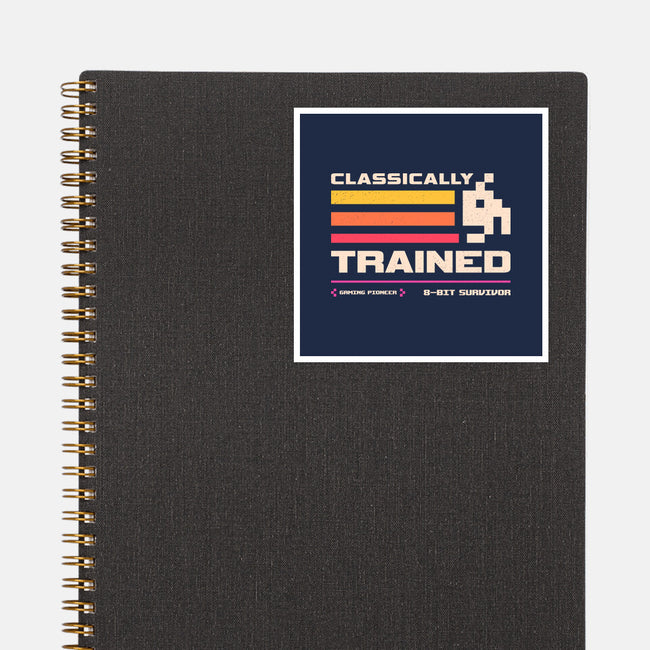 Classically Trained For Retro Gamers-None-Glossy-Sticker-sachpica