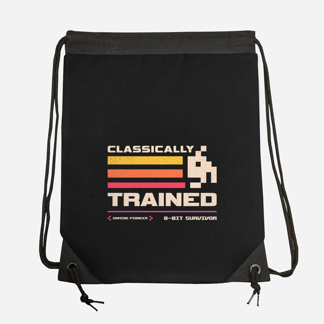 Classically Trained For Retro Gamers-None-Drawstring-Bag-sachpica