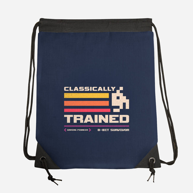 Classically Trained For Retro Gamers-None-Drawstring-Bag-sachpica