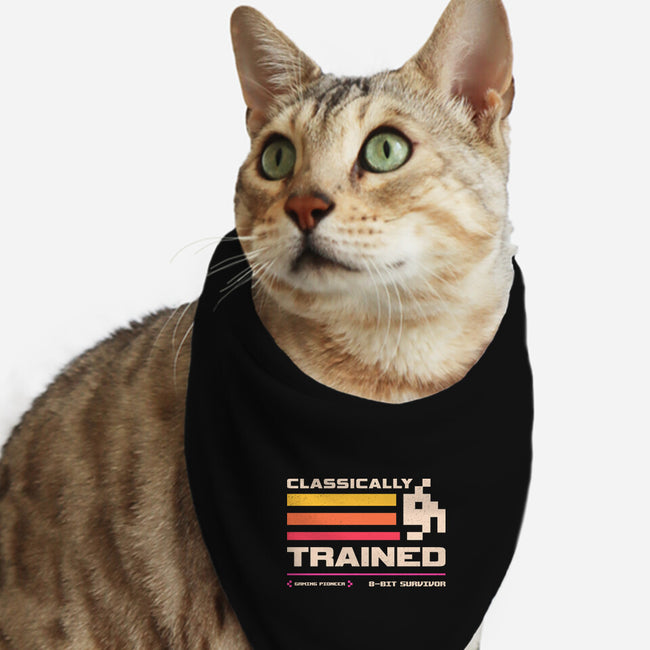 Classically Trained For Retro Gamers-Cat-Bandana-Pet Collar-sachpica