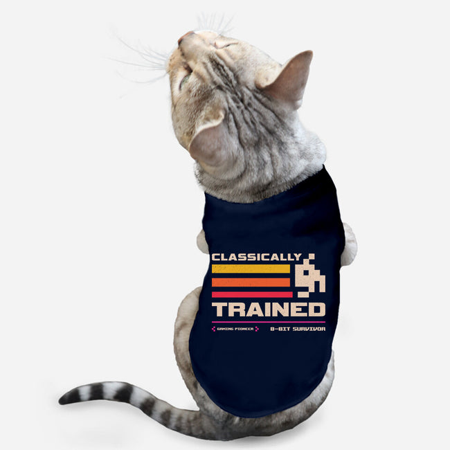 Classically Trained For Retro Gamers-Cat-Basic-Pet Tank-sachpica