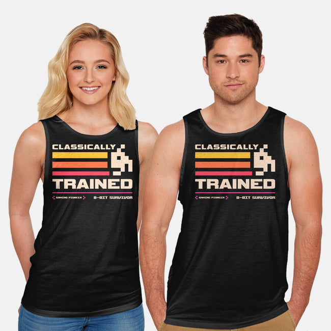 Classically Trained For Retro Gamers-Unisex-Basic-Tank-sachpica