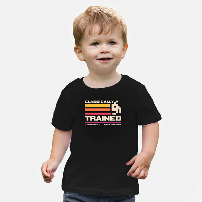 Classically Trained For Retro Gamers-Baby-Basic-Tee-sachpica