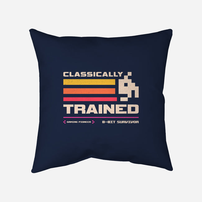 Classically Trained For Retro Gamers-None-Non-Removable Cover w Insert-Throw Pillow-sachpica