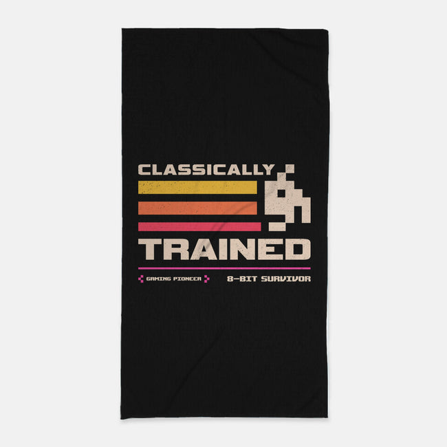 Classically Trained For Retro Gamers-None-Beach-Towel-sachpica