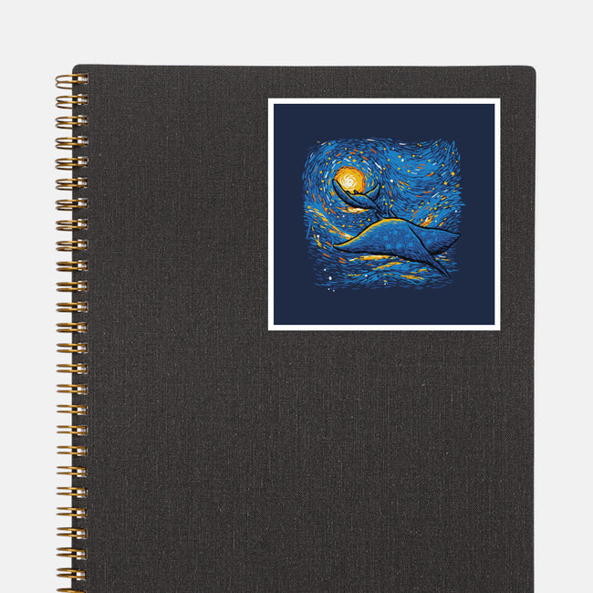 Starry Sky Sea Manta Ray-None-Glossy-Sticker-tobefonseca