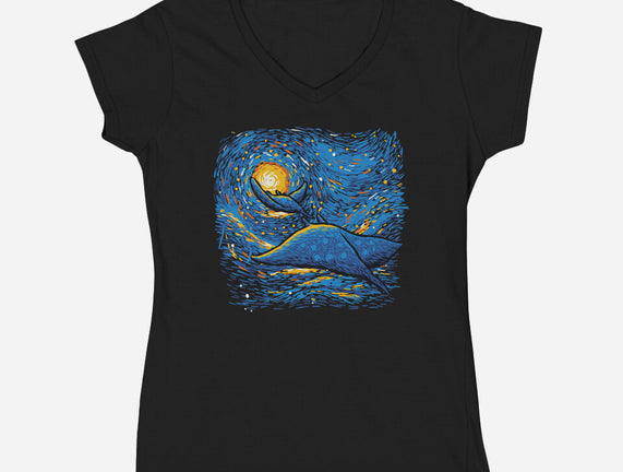 Starry Sky Sea Manta Ray