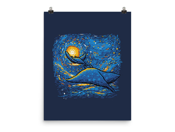 Starry Sky Sea Manta Ray