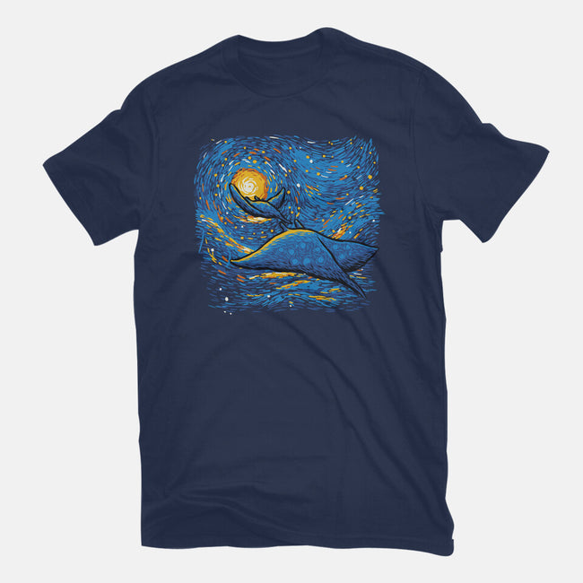 Starry Sky Sea Manta Ray-Unisex-Basic-Tee-tobefonseca