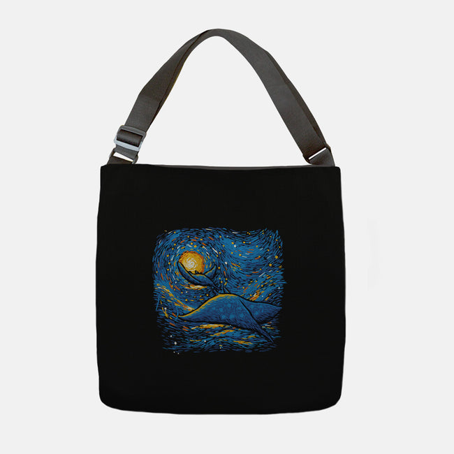 Starry Sky Sea Manta Ray-None-Adjustable Tote-Bag-tobefonseca