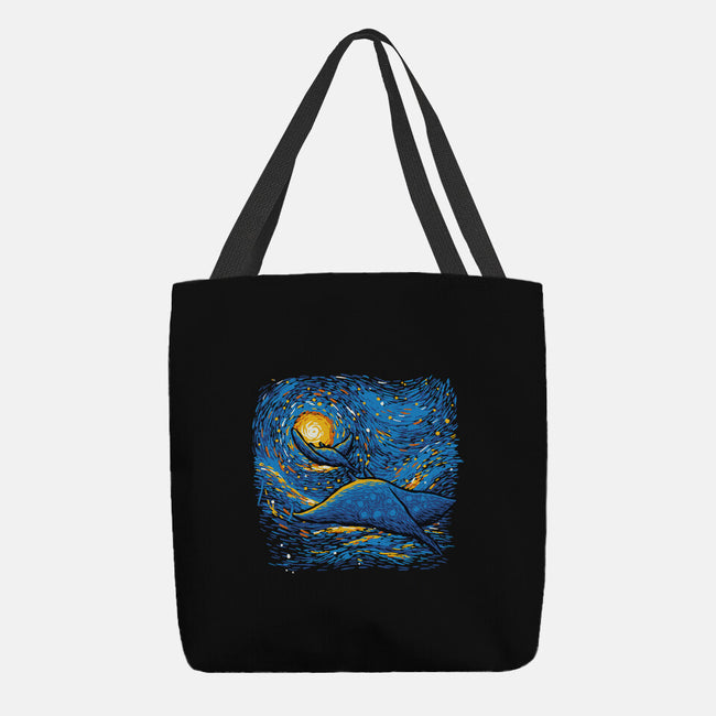 Starry Sky Sea Manta Ray-None-Basic Tote-Bag-tobefonseca