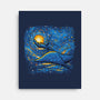 Starry Sky Sea Manta Ray-None-Stretched-Canvas-tobefonseca
