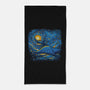 Starry Sky Sea Manta Ray-None-Beach-Towel-tobefonseca