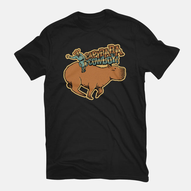 Capybara Cowboy-Mens-Heavyweight-Tee-tobefonseca