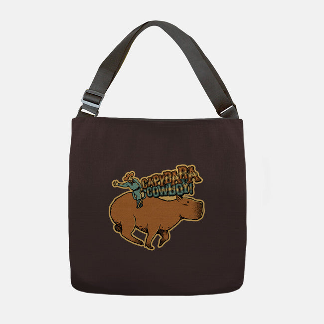 Capybara Cowboy-None-Adjustable Tote-Bag-tobefonseca