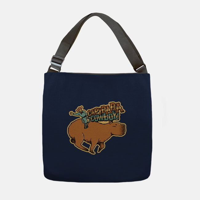 Capybara Cowboy-None-Adjustable Tote-Bag-tobefonseca