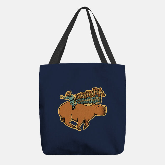 Capybara Cowboy-None-Basic Tote-Bag-tobefonseca