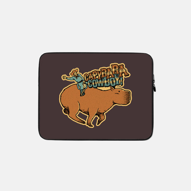 Capybara Cowboy-None-Zippered-Laptop Sleeve-tobefonseca