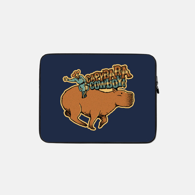 Capybara Cowboy-None-Zippered-Laptop Sleeve-tobefonseca