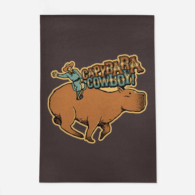 Capybara Cowboy-None-Outdoor-Rug-tobefonseca