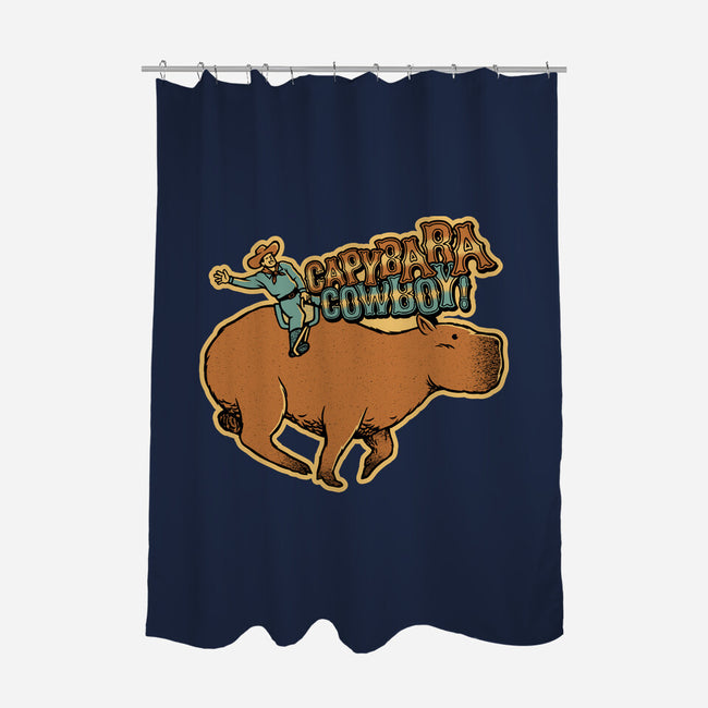 Capybara Cowboy-None-Polyester-Shower Curtain-tobefonseca