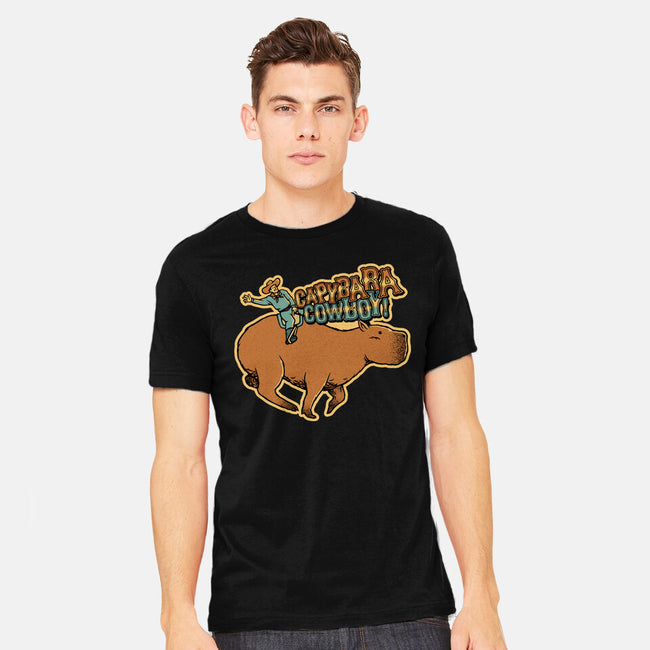 Capybara Cowboy-Mens-Heavyweight-Tee-tobefonseca