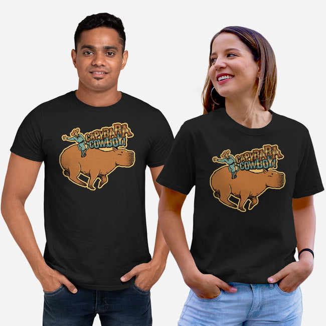 Capybara Cowboy-Unisex-Basic-Tee-tobefonseca