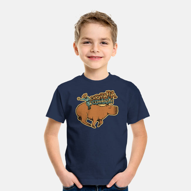 Capybara Cowboy-Youth-Basic-Tee-tobefonseca