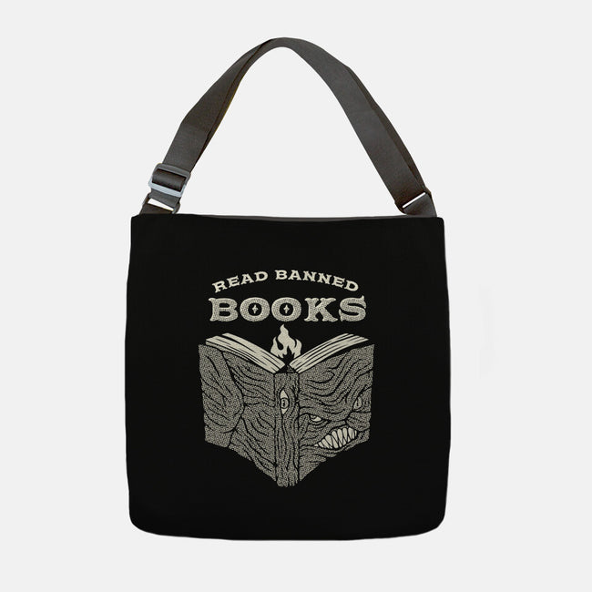 Read Banned Books-None-Adjustable Tote-Bag-tobefonseca