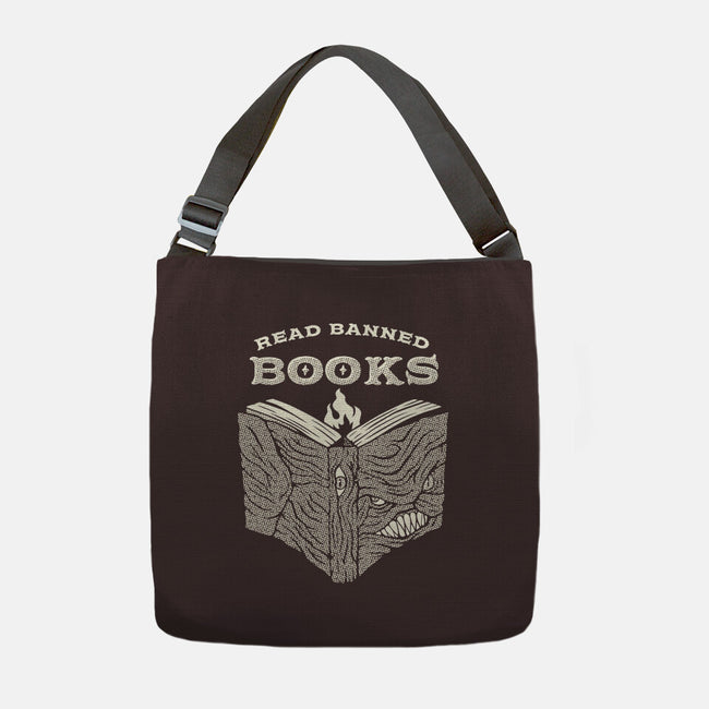 Read Banned Books-None-Adjustable Tote-Bag-tobefonseca