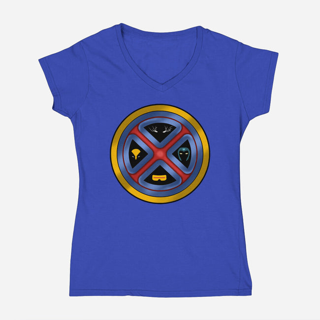 My Xquad-Womens-V-Neck-Tee-nickzzarto