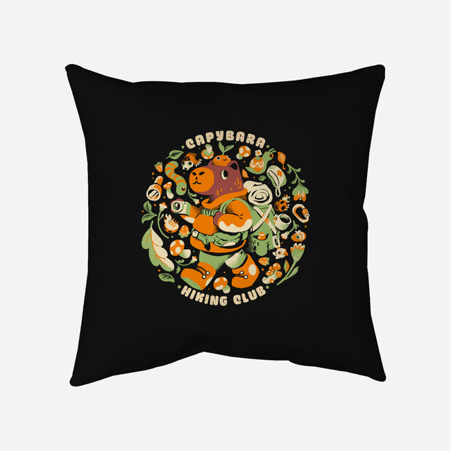 Capybara Hiking Club-None-Non-Removable Cover w Insert-Throw Pillow-Estudio Horta