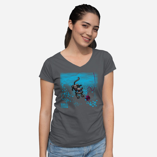 Meowana-Womens-V-Neck-Tee-Samuel