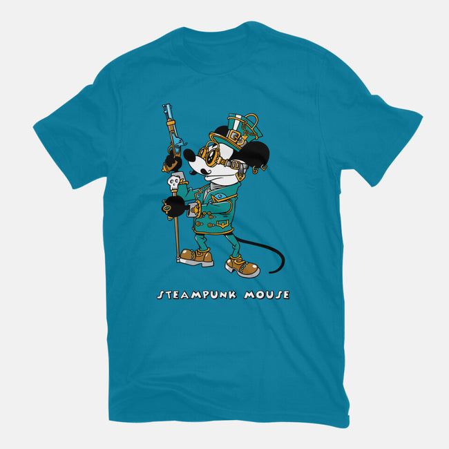 Steampunk Mouse-Womens-Fitted-Tee-imisko