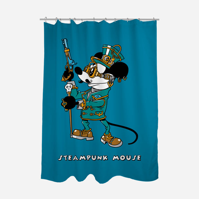 Steampunk Mouse-None-Polyester-Shower Curtain-imisko
