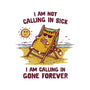 Calling In Gone Forever-Mens-Heavyweight-Tee-kg07