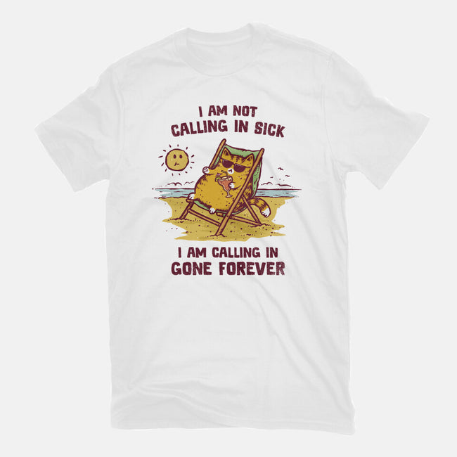 Calling In Gone Forever-Womens-Fitted-Tee-kg07