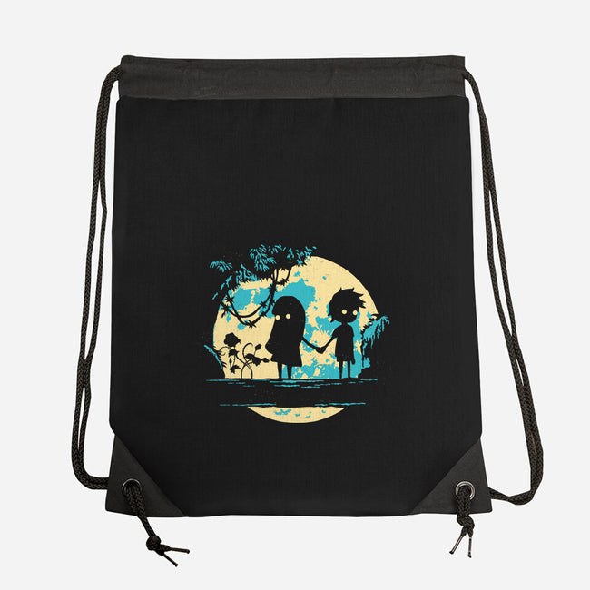 Limbo's Moon-None-Drawstring-Bag-Xentee