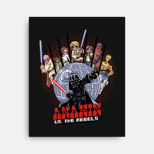 Anakin Vs The Rebels-None-Stretched-Canvas-zascanauta