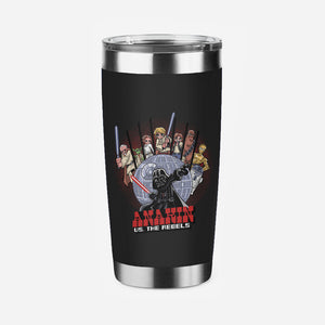 Anakin Vs The Rebels-None-Stainless Steel Tumbler-Drinkware-zascanauta