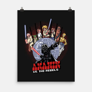Anakin Vs The Rebels-None-Matte-Poster-zascanauta