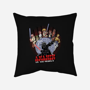 Anakin Vs The Rebels-None-Removable Cover-Throw Pillow-zascanauta