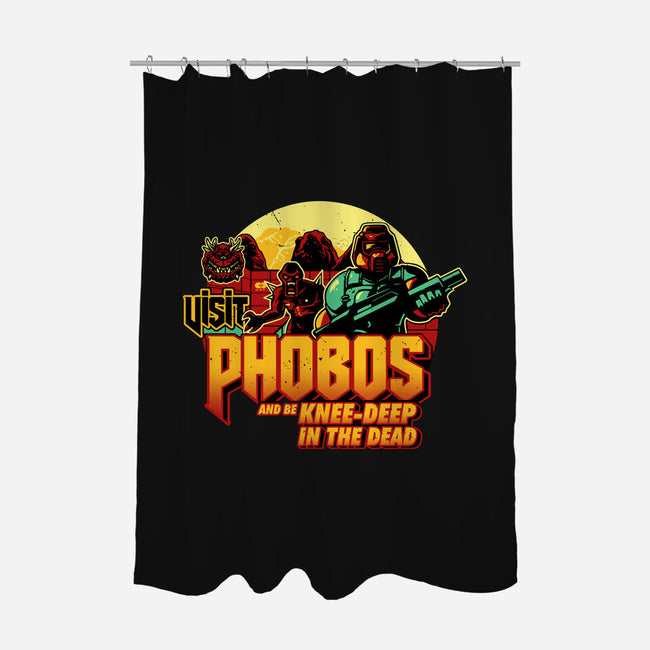 Phobos Moon-None-Polyester-Shower Curtain-daobiwan